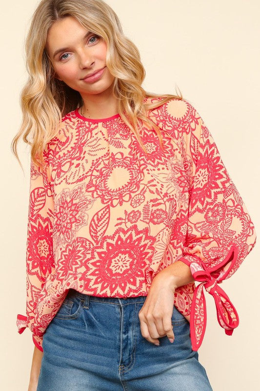 Ribbon Flowers Blouse