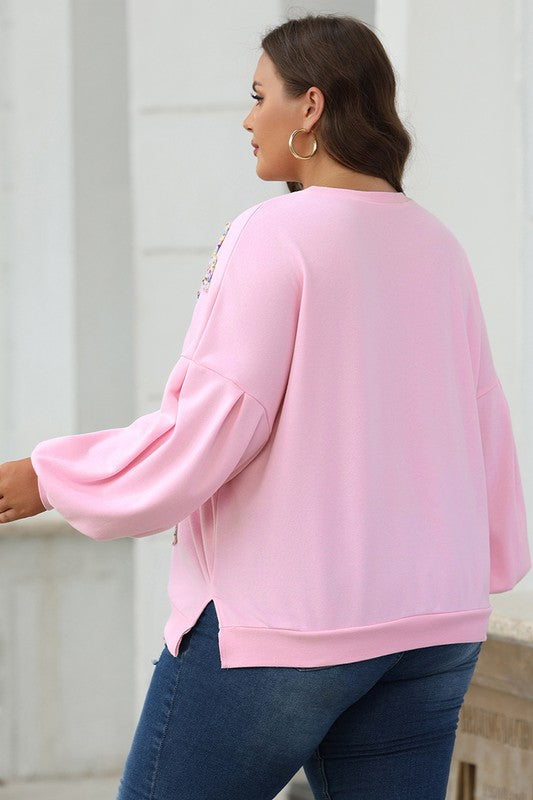 Bow-rific Oversized Pullover Sweatshirt