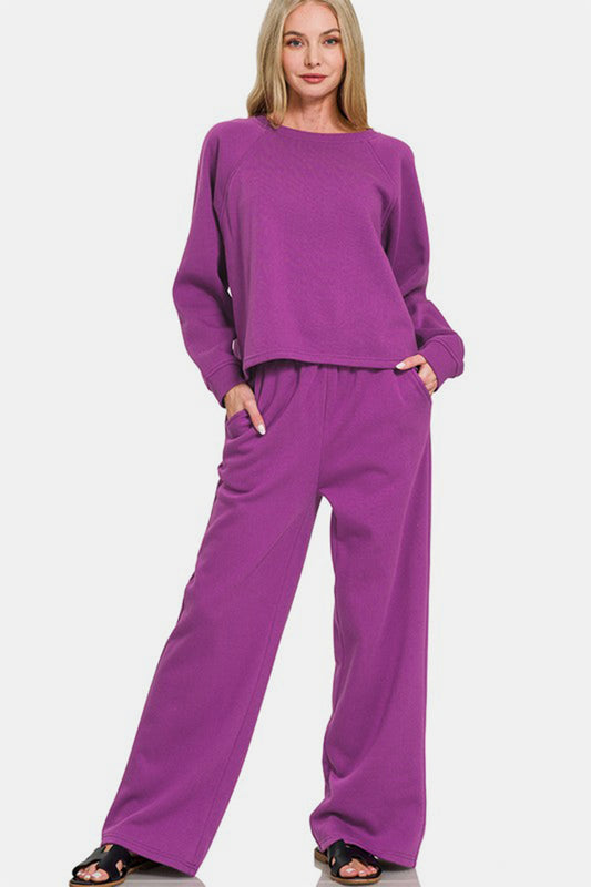 Snuggle Up Top and Elastic Waist Pants Set