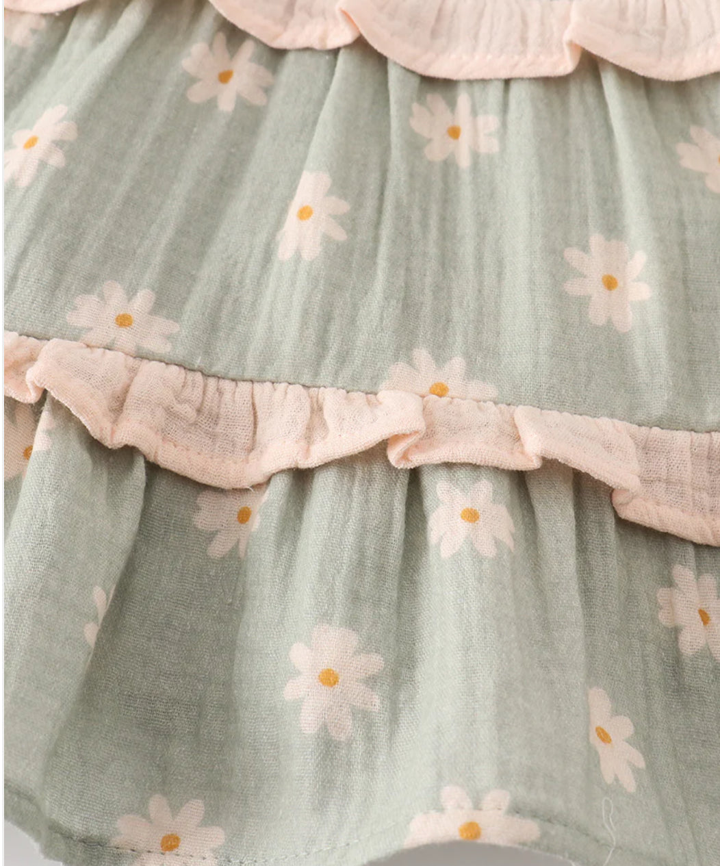 Sage Daisy Toddler Dress