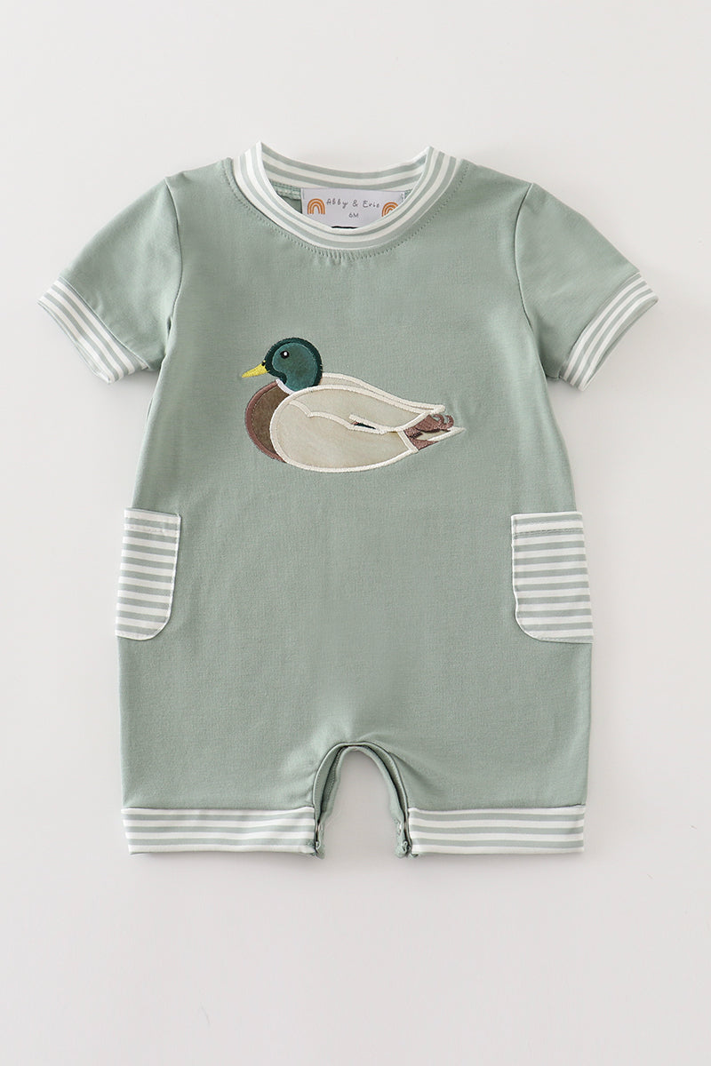 Green Duck Romper